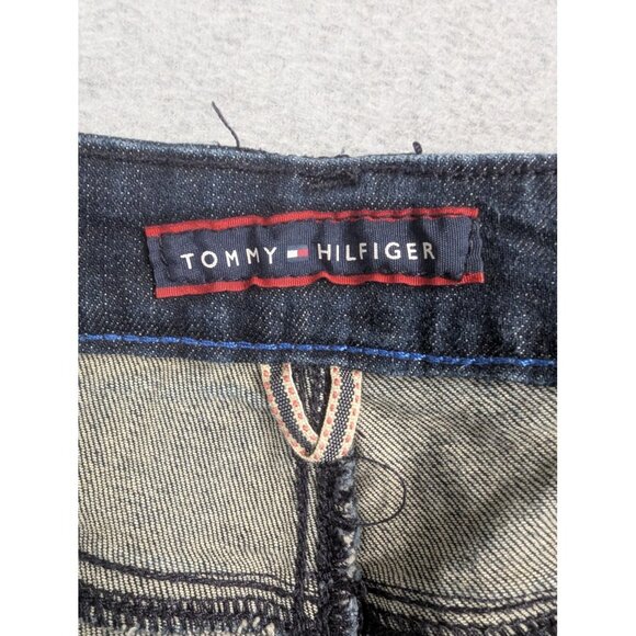 Tommy Hilfiger Jeans Womens 10R Dark Wash Classic Bootcut Stretch Denim Pants - Picture 13 of 16